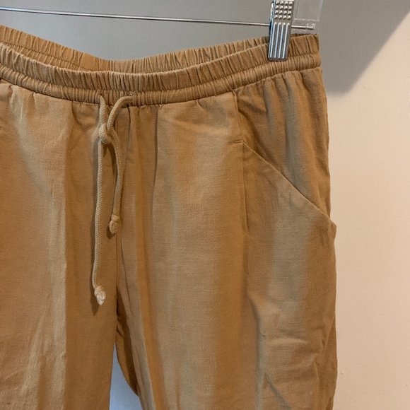 OAK + FORT Tan Joggers - Picture 2 of 5